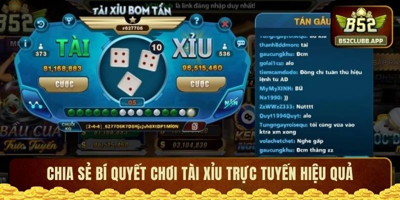 Chia sẻ bí quyết chơi tài xỉu trực tuyến hiệu quả Chia sẻ bí quyết chơi tài xỉu trực tuyến hiệu quả